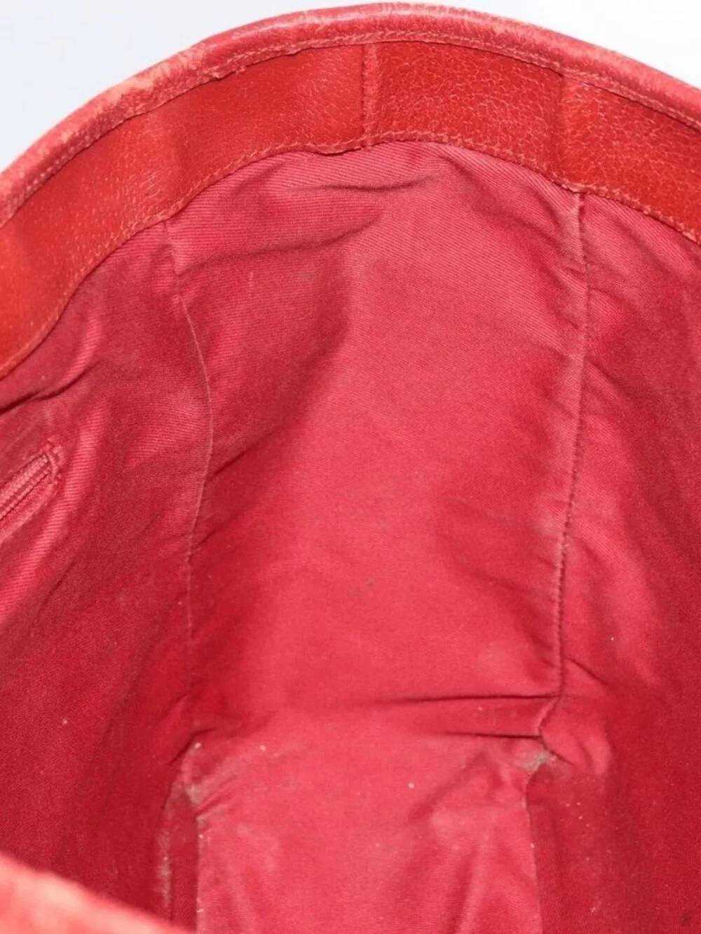 GUCCI GG Canvas Tote Bag Silver Red 113019 Auth